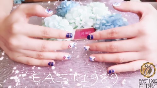  青花美甲怎么做？保定東方技工學(xué)校教你巧做美甲！